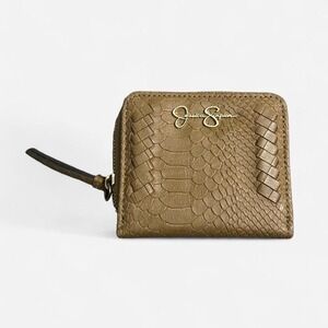 Tan Jessica Simpson Wallet with inside print